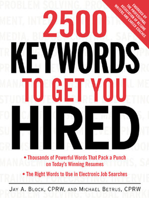 cover image of 2500 Keywords to Get You Hired